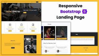 How To Make A Bootstrap 5 Responsive Landing Page Website