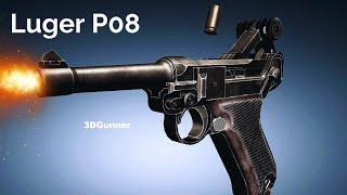 Animation: How a Luger P08 Pistol works
