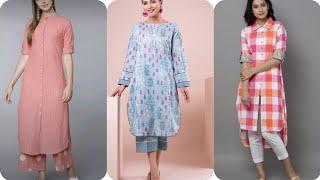 Newest Trendy Gol Daman Casual Kurti Design 2024 / Kurta Designing Ideas For Girls / Kurti Design