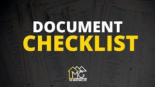 Mortgage Documents REQUIRED To Get Pre Approved | Mortgage Document Checklist For Buying A House