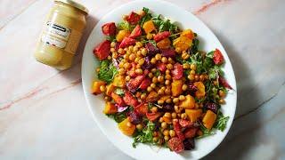 Rainbow Salad with Balsamic Dijon Dressing