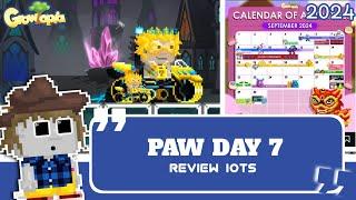 Harga 1DL Kualitas 100DL Review IOTS PAW DAY 7 2024 Bahas Kalender & Event Alien Growtopia Indonesia