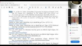 APA Style for Citing the References