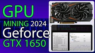 GPU Mining 2024 Geforce GTX 1650 Performance Review with Nicehash