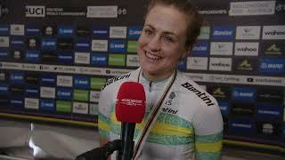 Grace Brown - Interview at the finish - World Championships Women's ITT