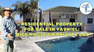 Residential Property for Sale in Yavniel: Nice House on Private Lot