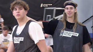 Gus "Baby Jokic" Yalden and Ethan Kizer EPIC Match-Up at the Courtside June Camp!!