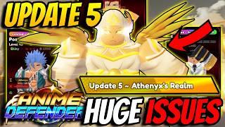 *NEW* Anime Defenders Update 5 Is SO BAD.. P2W & More. (Must Watch)