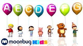 Learn - ABC Balloons - Little Baby Bum! | ABC 123 Moonbug Kids | Fun Cartoons | Learning Rhymes