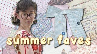 CHATTY SUMMER FAVES/RECS  pinterest, estate sales, novelty buttons, coquette, cottagecore style