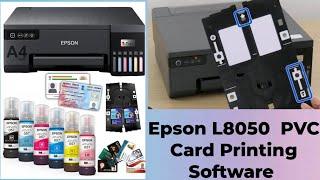 how Epson L8050 PVC Card Printing|| using PVC card printing Software Directly Form PDF [2024] #best