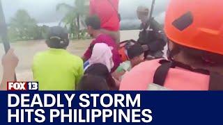 23 killed after tropical storm in the Philippines