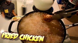 FRIED CHICKEN BETTER THAN YA MOMMA'S | Cooking With Kenshin [800K Special]