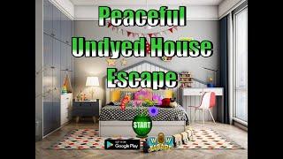 peaceful undyed house escape video walkthrough