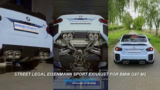 Eisenmann Exhaust BMW G87 M2 Soundcheck and Revs