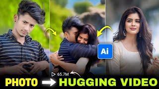 Trending 2 Photo Couple Hug Video Editing app | Ai Couple Photo To Hug Video Editing Tutorial