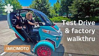 Arcimoto 3-wheel EV commuter blends bikes' fun + cars' safety