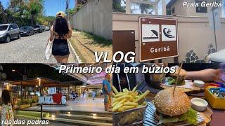 VLOG DE VIAGEM | um dia em búzios ️️ praia, pousada , rua das pedras