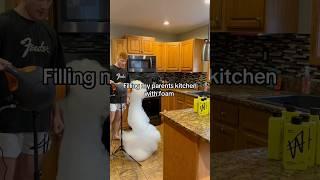 Filling My Parents Kitchen With Foam