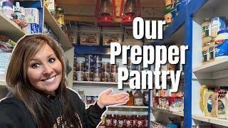 Prepper Pantry 2024| Food Storage Ideas | ‼️‼️Emergency Pantry‼️‼️