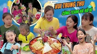 Mẹ Hà Hà Hí Cùng Em Mint Vy Rủ Team Hà Hà Hí Ăn Mừng Tết Trung Thu I Hà Hà Hí Vlog