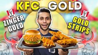 KFC Gold Edition, Any Good ? | KFC Gold Edition Zinger, Gold Edition Strips | NomBom | KFC India,