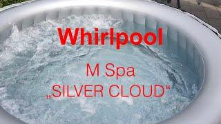 Whirlpool M Spa Silver Cloud aufblasbarer Pool Außenpool Outdoor Gartenpool Miweba MSpa