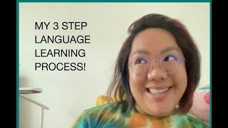 My 3 step language learning process!