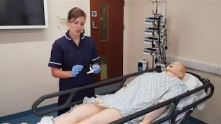 Securing a Urethral catheter using a stabilisation device to prevent pressure ulcers