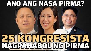 25 KONGRESISTA NAGPAHABOL NG KANILA PIRMA SA IMPEACHMENT NI INDAY | ANO ANG NASA PIRMA?