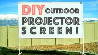 DIY Outdoor Projector Screen  -  Plus Micro Projector Review