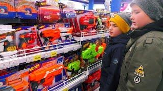 24 ЧАСА ПОКУПАЕМ НОВЫЙ Nerf / Кириешка Нерф Битва