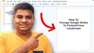 How to change Google Slides to Portrait ( Vertical )