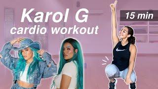 Karol G CARDIO WORKOUT | rutina Cardio + ABS + ARMS  con KAROL G  | EN CASA | BICHOTA WORKOUT