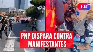 Manifestantes que marcharon cerca a sede APEC fueron reprimidos por la PNP | #LR