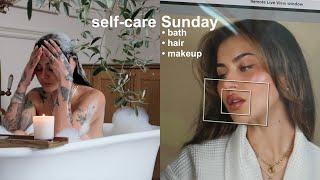 SELF-CARE SUNDAY: everything bath, hair & makeup | JAMIE GENEVIEVE