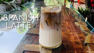 Spanish latte using instant coffee at home