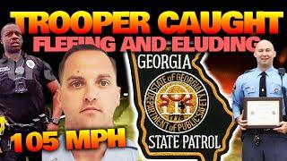 Cop pulls over Georgia State Trooper driving 105 MPH then the trooper flees and eludes! Not charged
