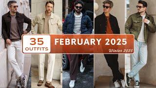 Top 35 Outfits of February 2025 for Men | Winter Fashion