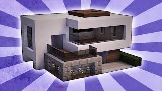 Minecraft: How To Build A Small Modern House Tutorial (#16)