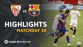 Highlights Sevilla FC vs FC Barcelona (0-0)