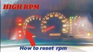 How to reset RPM of toyota model #gariautocare