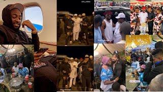 Phyno, Davido And Patoranking Arrived OBA Anambra For Obi Cubana Mum's Burial