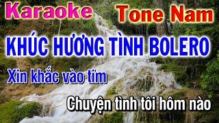 Khúc Hương Tình Bolero karaoke Tone Nam || Nhạc Sống Phương Hiếu Organ