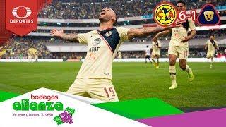 América golea a Pumas y va a la gran final | América 6 - 1 Pumas | Presentado por Bodegas Alianza