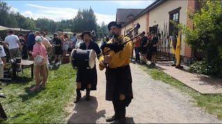 Medieval Music.Minstrels Bagpipes