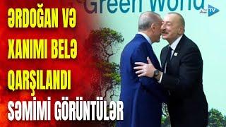 Ərdoğan xanımı ilə COP29-un Liderlər Sammitində: dövlət başçısı onları belə qarşıladı