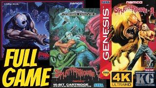 Splatterhouse TRILOGY Collection [ARCADE/GENESIS] Gameplay Walkthrough FULL GAME