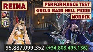 King's Raid - Reina Performance Showcase in Guild Raid Nordik Hell Mode