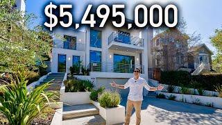 Touring a $5,495,000 Los Angeles Modern Mansion in the Heart of The City!